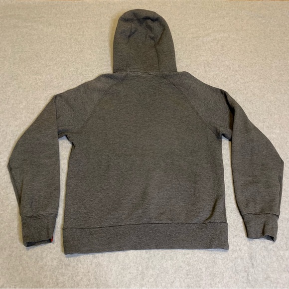 Vintage Nike Hoodie Sweatshirt Gray Pullover Drawstring Graphic Logo Size Small - Picture 8 of 9